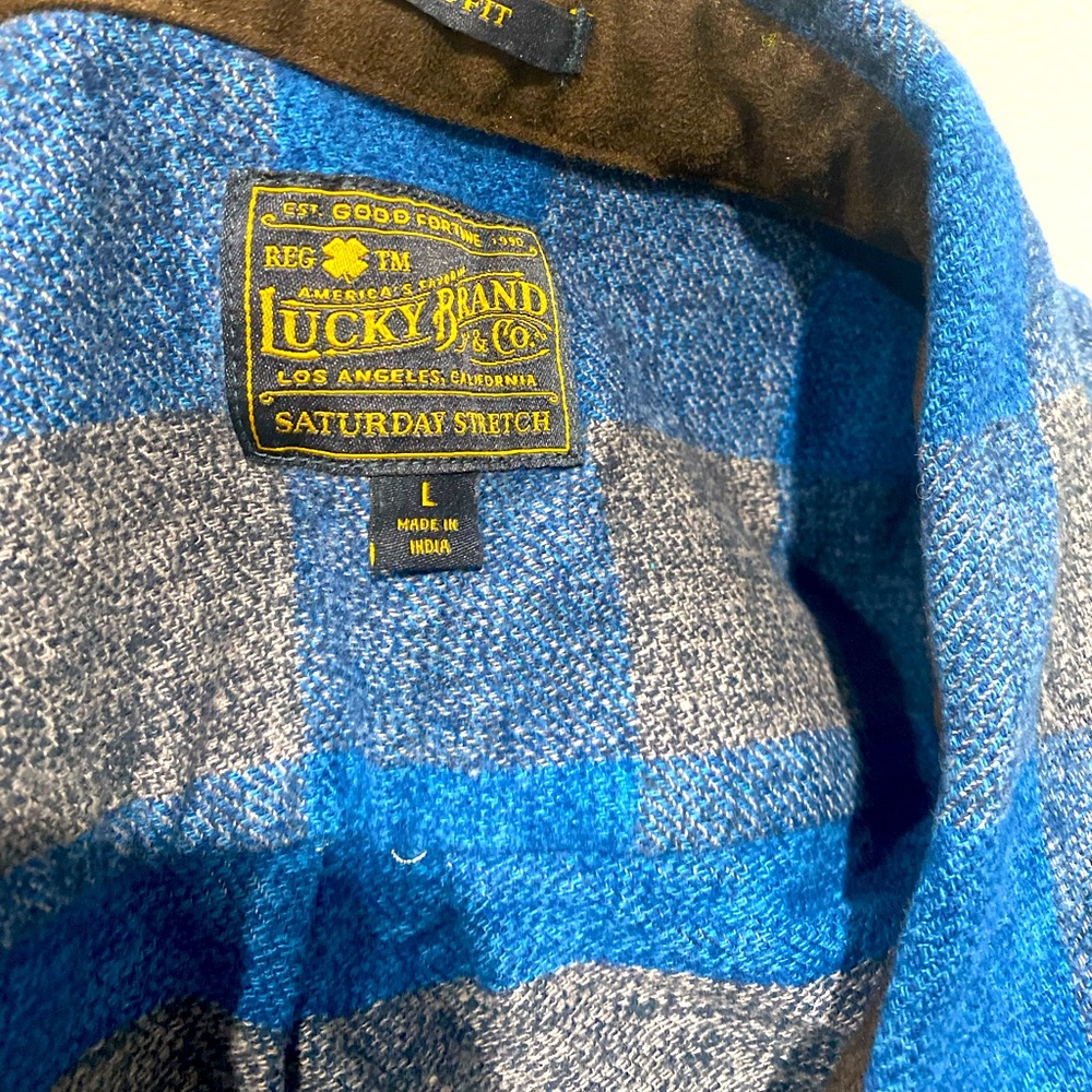 Men’s size large lucky brand flannel shirt